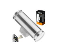 Lampada LED da facciata 230V doppio argento 2x35W IP44 99-083