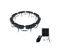 Lampada LED da Giardino, luci ad Anello a LED solari per Alberi con Telecomando - 8 Teste, 96 W, luci da Esterno per Giardino, Cortile e Prato - Luce Blu Decorativa per Alberi e Piante