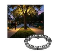 Lampada LED da Giardino, Luci ad Anello LED per Esterni - 6 Teste, 72 W, Illuminazione dal Basso Verso l'Alto, IP65 Resistente all'Acqua, Alluminio pressofuso, 110 V, Illuminazione per parch