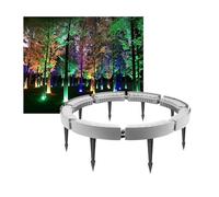 Lampada LED da Giardino, Luci ad Anello LED per Esterni - Faretti da Giardino Impermeabili IP65, 8 luci Verdi, AC120V/220V per Illuminazione Decorativa di Cortili e Giardini, Disponibili opz