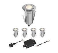 Lampada LED da incasso a pavimento GLOX per esterni IP67 alluminio rotondo 35mm