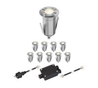 Lampada LED da incasso a pavimento GLOX per esterni IP67 alluminio rotondo 35mm