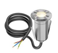 ledscom.de Lampada da incasso a pavimento GLOX per esterni, IP67, alluminio, rotonda, Ø 35 mm, bianco caldo, opaca
