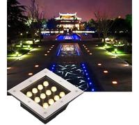 Lampada LED da Paesaggio, luci LED interrate per Esterni, Mini faretti da Paesaggio Impermeabili IP68, luci subacquee per laghetto a Bassa Tensione 12V, Angolo del Fascio di 30°, RGB 5W per