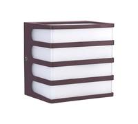 Lampada LED da Parete Muro 8W Applique Moderno Colore Marrone V-TAC IP65 [EEK: F]