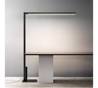 Lampada LED da pavimento OLEV Crane, 3.000 K, nera, metallo, dimmerabile OleV