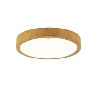 Lampada LED Da Soffitto Deckenleuchte Ø 38 CM Rotondo IP44 IN Simil Legno 4100 K