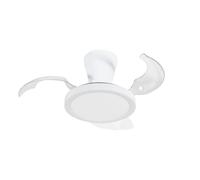 Lampada LED Da Soffitto Metallo Plastica Bianca Ventilatore Moderno L: 58 CM