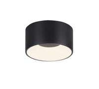 Lampada LED Da Soffitto Nero Rotondo Ø 16 CM Piccolo Bianco Caldo 3000 K Spot [EEK: E]