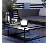 Lampada LED da tavolo a batteria EGLO STROVE, marrone, altezza 13 cm, IP44 EGLO