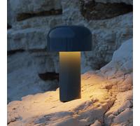 Lampada LED da tavolo a batteria Flos Bellhop, blu, 21 cm, dimmerabile, IP54 Flos