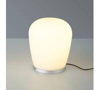 Lampada LED da tavolo Cara di Bopp, colore alluminio, Ø 18 cm, vetro BOPP