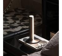 Lampada LED da tavolo IDEAL LUX Dorica, color bronzo, altezza 25 cm IDEAL LUX