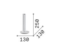 DORICA LAMPADA DA TAVOLO LED 3000K 8W 1100 lm DIMMERABILE OTTONE LISCIO