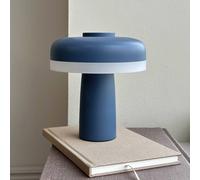 Lampada LED da tavolo ricaricabile Dyberg Larsen Porter, blu, altezza 16 cm 9410