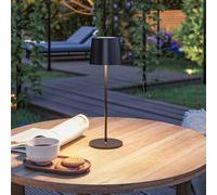 Lampada LED da tavolo ricaricabile Paulmann Gilo, nera, plastica, IP44 Paulmann