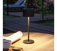 Lampada LED da tavolo solare a LED Paulmann Else, nera, IP44 dimmerabile Paulmann