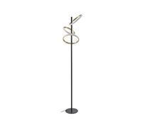 Lampada LED da terra 'Madu' dimmerabile (Moderno) colore Nero, in Metallo ad es. Soggiorno & Sala da pranzo (3 luci, lampadina inclusa) di Lucande | lampada LED da terra
