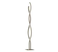 Lucande Piantana LED Mairia, argento, a forma di onda LUCANDE
