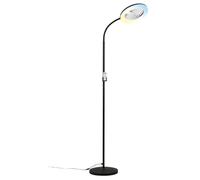 Lampada LED da terra Windy con ventilatore 1380 lm luce calda metallo nero Nero