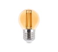 Lampada LED E27 4W a Filamento Ambrata Dimmerabile - G45 Colore Bianco Caldo 2.500K