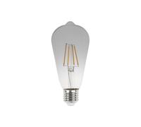 Lampada LED E27 6W a Filamento ST64 No Flickering - Serie DarkLight Colore Bianco Naturale 4.000K
