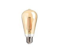 Lampada LED E27 8W a Filamento Ambrata Dimmerabile - ST64 Colore Bianco Caldo 2.500K