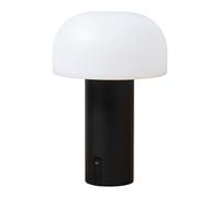 LAMPADA LED FUNGO RICARICABILE E DIMMERABILE NERA