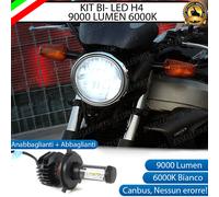 LAMPADA LED H4 6000K BIANCO 9000 LUMEN CANBUS HONDA X-ELEVEN NO AVARIA LUCI