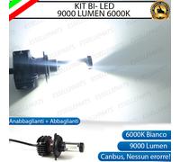 LAMPADA LED H4 6000K BIANCO 9000 LUMEN CANBUS KAWASAKI W 800 MOTO