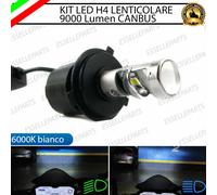 LAMPADA LED H4 6000K CANBUS PIAGGIO VESPA GTV XENO 9000 LUMEN LENTICOLARE MOTO