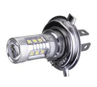 Lampada LED H4 80w 12vdc per Auto e Moto, Bianco | Illuminazione a 360 Gradi, Fascio Ampio, Uso in Nebbia e Guida Notturna, Lega di Titanio