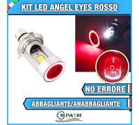 LAMPADA LED H4 ANGEL EYES ROSSA LUCE FARO BIANCO CANBUS DUCATI MONSTER 695