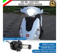 LAMPADA LED HS1 6000K BIANCO 9000 LUMEN CANBUS DERBI BOULEVARD NO AVARIA LUCI