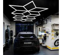 Lampada LED illuminazione Esagonale Nido d'Ape garage parete soffitto 6500k [EEK: A]