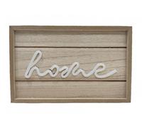 Lampada LED in Legno con Scritta Home - NelQuieOra Wood Lamp