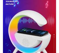 lampada led intelligente con stazione di ricarica wireless bluetooth