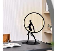 UNIVERSO - Lampada Led Luce Calda Lume Da Tavolo Scrivania 9 W Scultura Corpo Umano Moderno - SPEDIZIONE GRATUITA