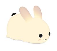 Navaris lampada LED luce notturna - lampada bambini a forma di coniglio con cavo micro-USB - lucina notturna dimmerabile - bunny design - bianco caldo