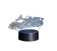 Lampada LED Macchina multicolore in plexyglass