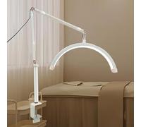 TTXSDYD Led Lampada Estensione Ciglia Lampada Mezza Luna, Lampada Ungheria Tavolo, Lampada Mezza Luna Estensione Ciglia Lampada Professionale Ciglia Lampada Da Piede (bianco)