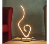 Lampada LED moderna da tavolo 9W lume curvo luce comodino arredamento interni