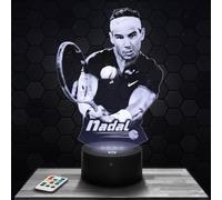 Lampada LED moderna R.Nadal Roland.G Wimble don Tennis, idea regalo decorazione Roland.G Wimble don Tennis Lampada decorazione ufficio salotto uomo Natale. regalo fan di R.Nadal TOP