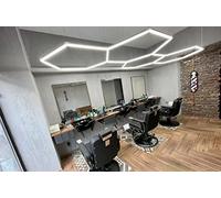 Lampada led nido d'ape 4 esagoni illuminazione professionale moderna barber shop autolavaggio carrozzeria detailing lucidatura auto palestra soffitto parete