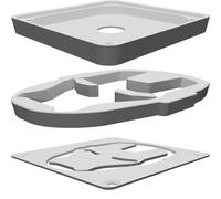 Lampada LED Notturna per Logo Iron Man Stampata 3D Montaggio Parete Display