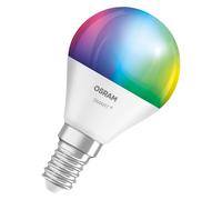 Lampada LED OSRAM SMART+ P40 RGBW E14 confezione da 3, mini sfera, controllabile