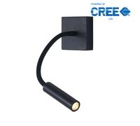 LAMPADA LED PARETE 3W BIANCO CALDO NERA SNODATA IP20 VT-2903-LED211485 V-TAC