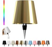 Lampada LED per Bottiglia, Lampada da Tappo per Bottiglia, Lampada da Tavolo Senza Fili Dimmerabile 3 Colori - IP54 Impermeabile Comando a Tocco per Interno Esterno Famiglia Ristorante Bar