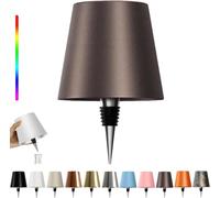 Lampada LED per Bottiglia, Lampada da Tappo per Bottiglia, Lampada da Tavolo Senza Fili Dimmerabile 3 Colori - IP54 Impermeabile Comando a Tocco per Interno Esterno Famiglia Ristorante Bar