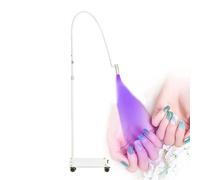 Lampada Led Per Extension Ciglia, Colla Per Unghie Con Controllo A Pedale - Lampada Fotopolimerizzante Per Manicure Da Salone - Lampada Fotopolimerizzante Flash A Collo D'Oca Flessibile,White